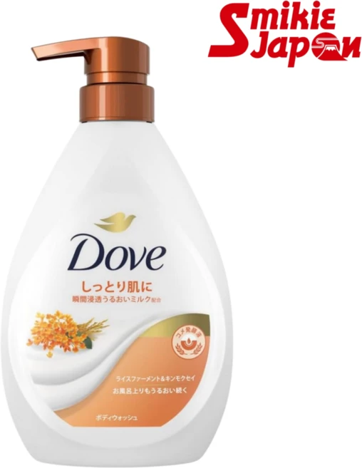 도브 바디워시 라이스퍼멘트 앤 금목서 보습 클렌징 샤워용 펌프형 일본직배송, 1개, 470g - 쿠팡