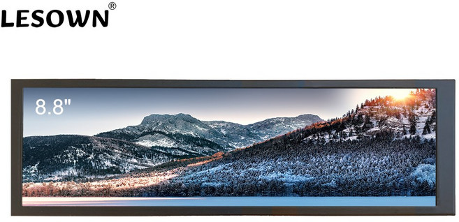 8.8인치 울트라 와이드 모니터 스트레치 바 lcd 디스플레이 화면 1920x480 소형 와이드스크린 모니터 휴대용 모니터, 8.8 inch