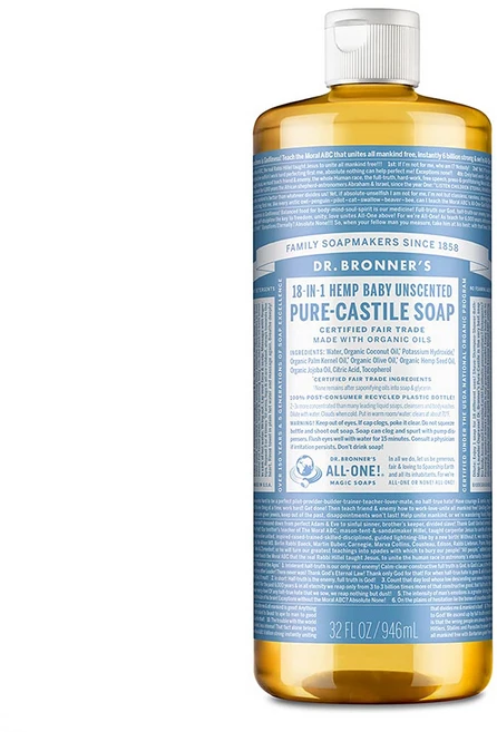 DrBronners 닥터브로너스 베이비 Pure Castile Soap 950ml, 1개 - 쿠팡