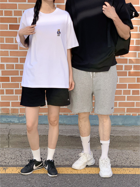 예일 YALE 반팔 반팔티 흰색 면티 여성 남성 티셔츠 크루넥 공용