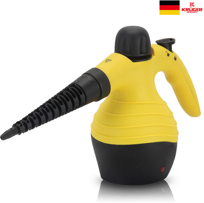 핸디 스팀청소기 빈대 고압 스팀 청소기 강력살균 핸디형 고온스팀 분사 KVC-A4802YST, 옐로우