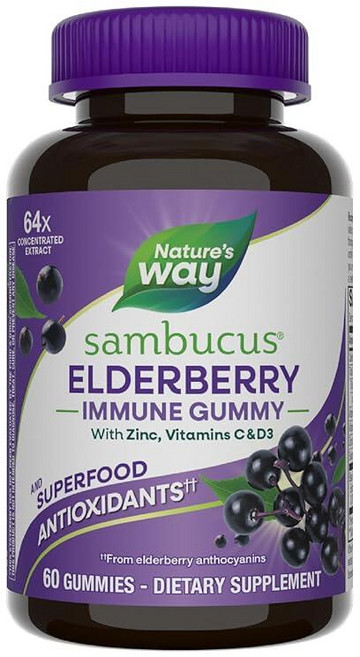 네이처스웨이 삼부커스 엘더베리 구미 60정, 1개