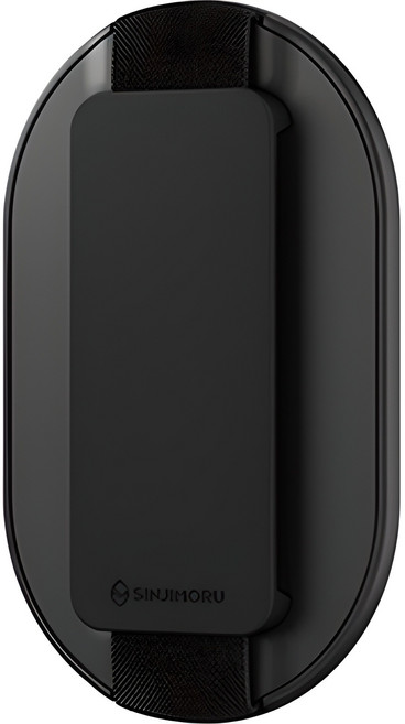 신지모루 맥세이프 M 신지그립 거치 핸드폰 스트랩, 블랙, 1개