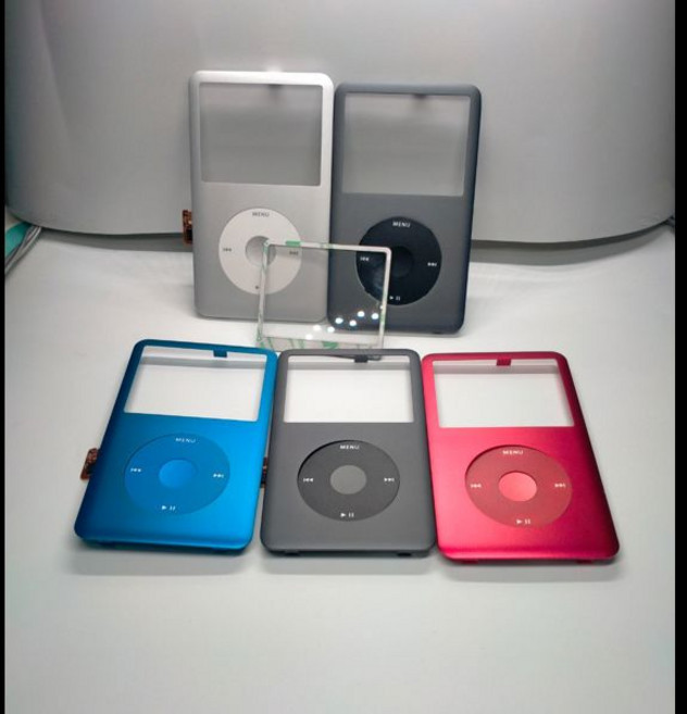 교체용 전면 하우징 커버 케이스 클릭휠 아이팟 클래식용 센터 버튼 6세대 6.5세대 7세대 7.5세대 80GB 120GB 160GB, [00] Green