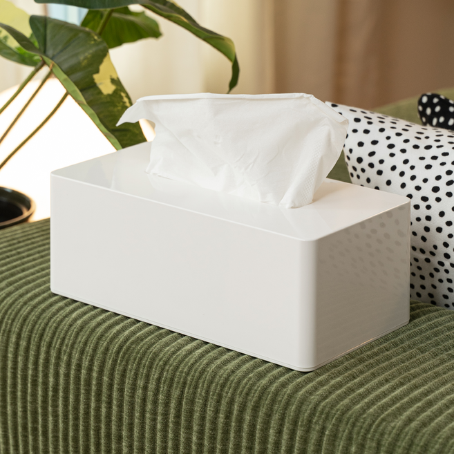 코지티 다용도 휴지케이스 키친타올 각티슈 핸드타올 티슈 케이스 자동높이조절, 화이트, 1개