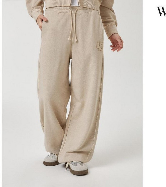 후아유 California Dyed Wide Pants WHTMF4931F