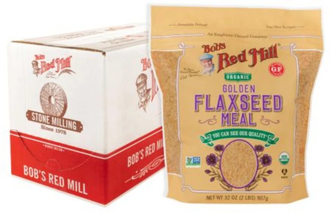 밥스 레드 밀 유기농 골든 아마씨 가루 32온스 (4개 팩 Bob's Red Mill Organic Golden Flaxseed Meal 32oz (Pack of 4) - No, 1개, 907g - 쿠팡