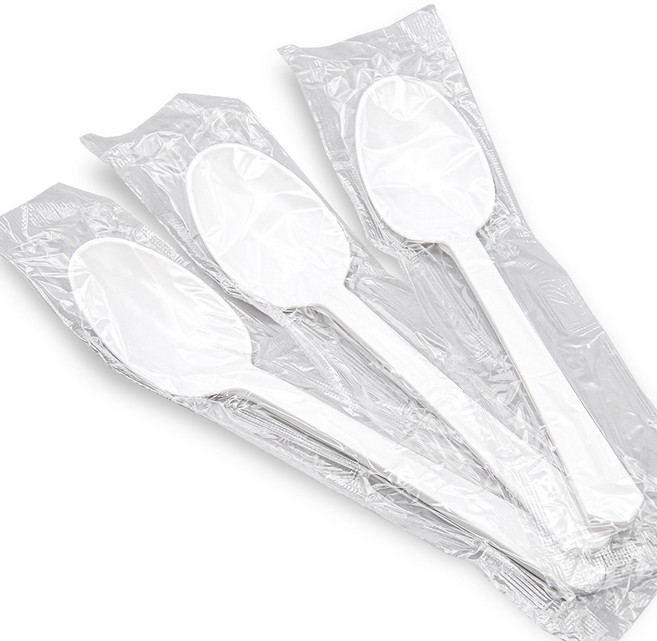 [ILYONG]일회용 숟가락 CI 176mm 완전 개별포장 낱개포장 1500개 백색, 1500개입, 1개