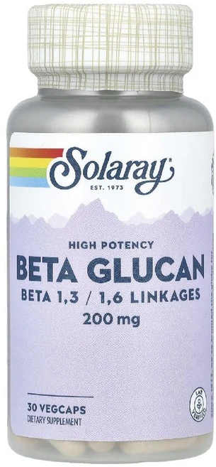 솔라레이 베타글루칸 Beta Glucan 200mg 베지캡슐 30정, 1개 - 쿠팡