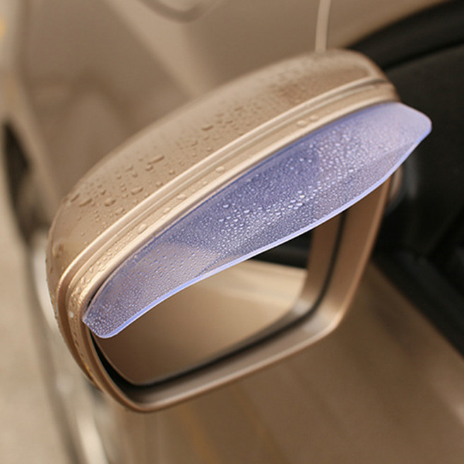 2개1조 백미러 빗물 가드 사이드미러 레인 커버, 투명, 3세트