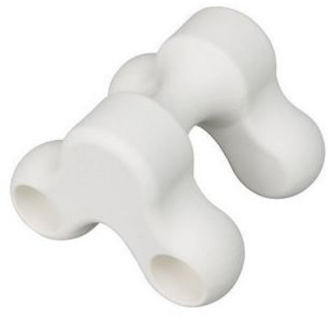 화이트/ 넥퀸 경추안마기 마사지 일자목 지압 안마기, 1개