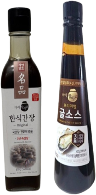 마야항아리한식간장오리지날 370g +마야항아리프리미엄굴소스420g