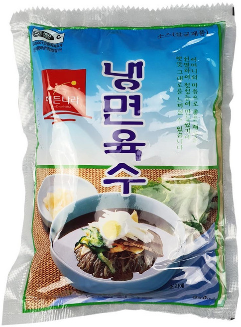 해든나라 사골냉면육수 (340m X 5봉) 합천식품 실온보관, 1개, 340ml