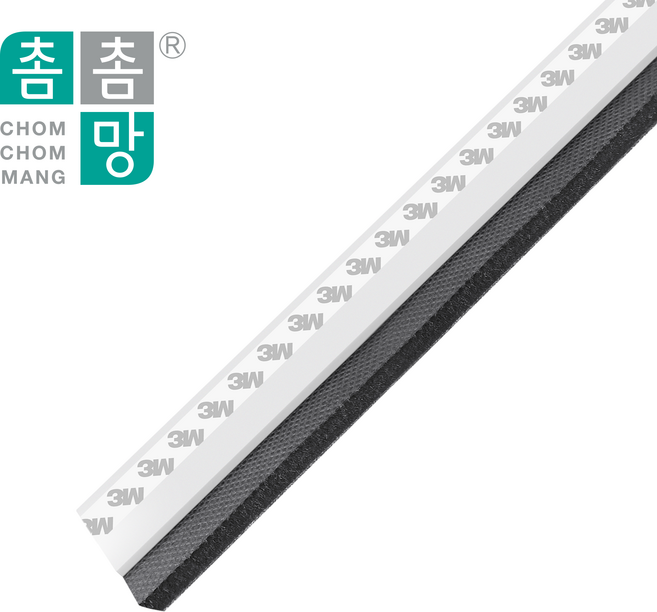 텍스토머 촘촘망 방문 현관문 벌레차단 방충망 틈새 바람막이 [5중틈막이 현관용], 5중틈막이_현관용_화이트_95cm, 1개