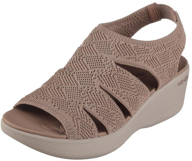 Skechers 여성용 Pier-lite-Memory Maker 웨지 샌들 모카 6
