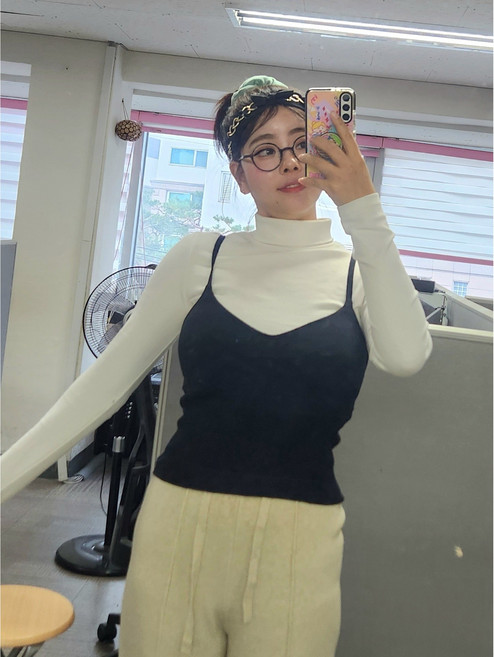 Foceps 포셉 Friday 여성 뷔스티에 끈 나시