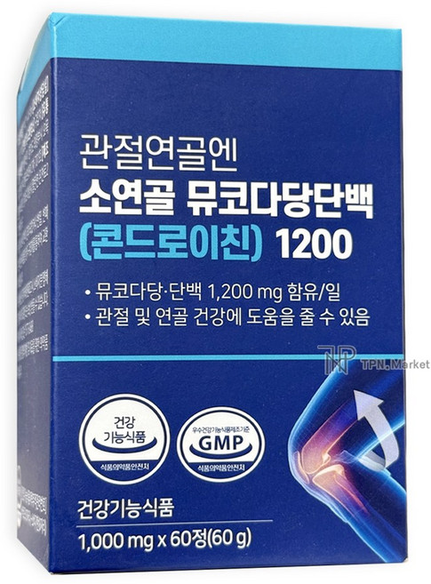 올바른 관절연골엔 소연골 뮤코다당백 콘드로이친 1200, 60정
