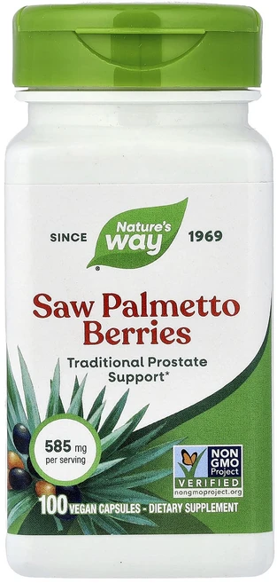 단백질 비타민 철분 마그내슘 칼슘 Nature's Way 쏘팔메토 베리 585mg 베지 캡슐 100정 고루고루섭취해주세요 - 쿠팡