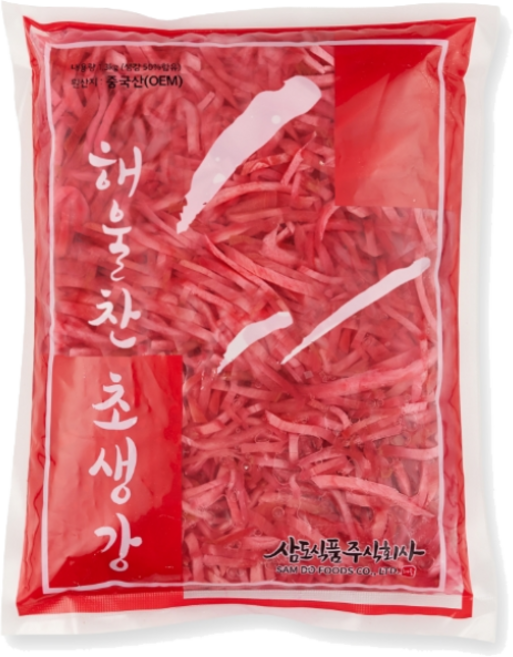 해울찬 초생강 채생강 홍, 10개, 1.3kg