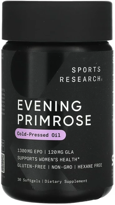 Sports Research 스포츠 리서치 달맞이 꽃 Evening Primrose 1300mg, 30정, 1개 - 쿠팡