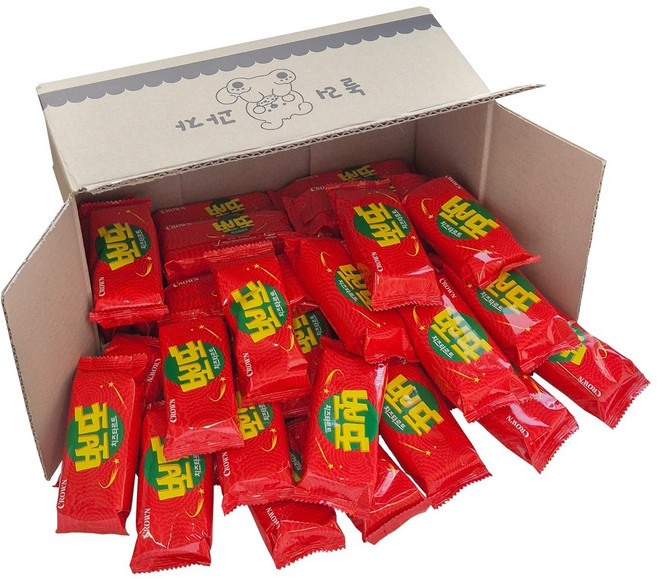 [영희네] 크라운 뽀또 치즈타르트 대용량 간식, 55개, 20g