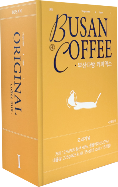 카페385 부산다방 커피믹스 오리지널, 1박스, 15개입, 15g
