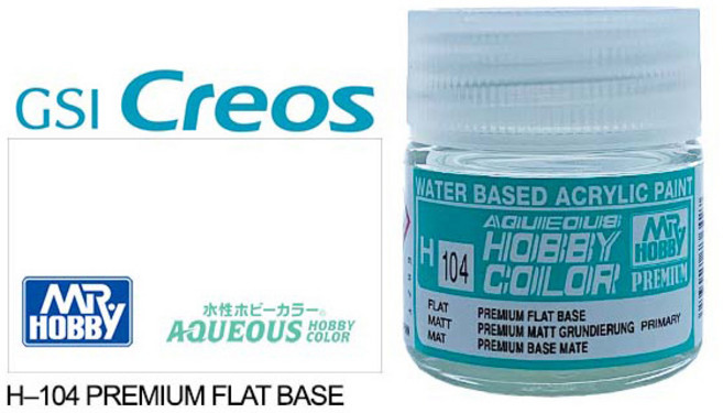 郡氏GSI H104 Aqueous Premium Clear Flat Base 水性漆 高級消光添加劑, 1個
