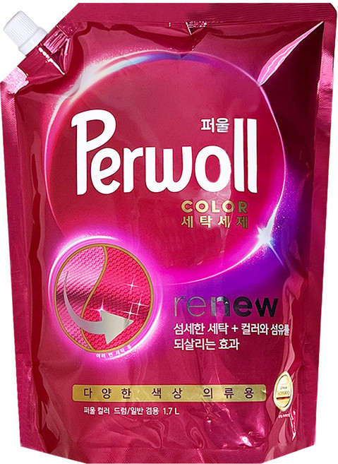 퍼울 드럼용 액상세제 컬러 리필, 1.7L, 1개