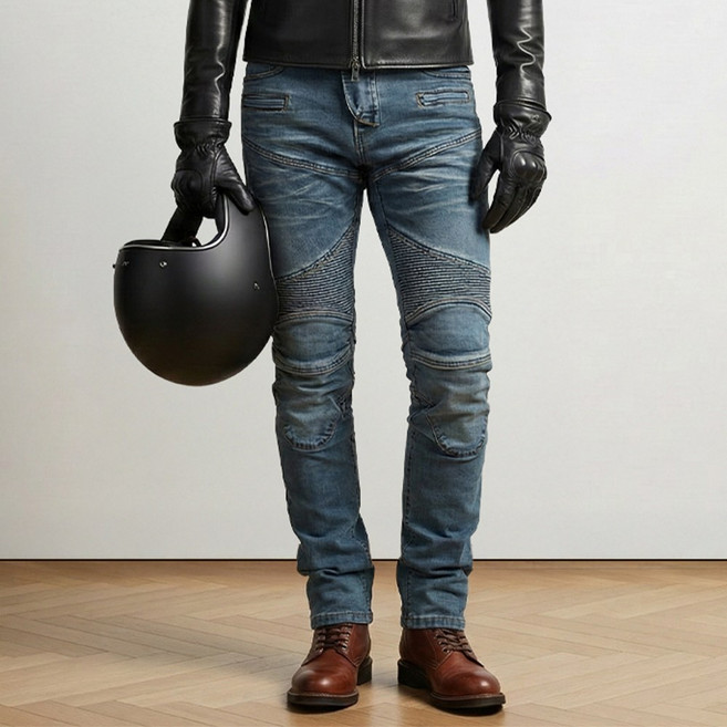 라이딩진 오토바이바지 바이크팬츠 기모 방한 라이더 바이크 바지, 1.바이크진(중청), S