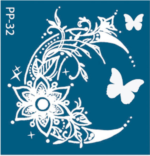 재사용가능 헤나타투 셀프헤나도안, 1개, PP-32