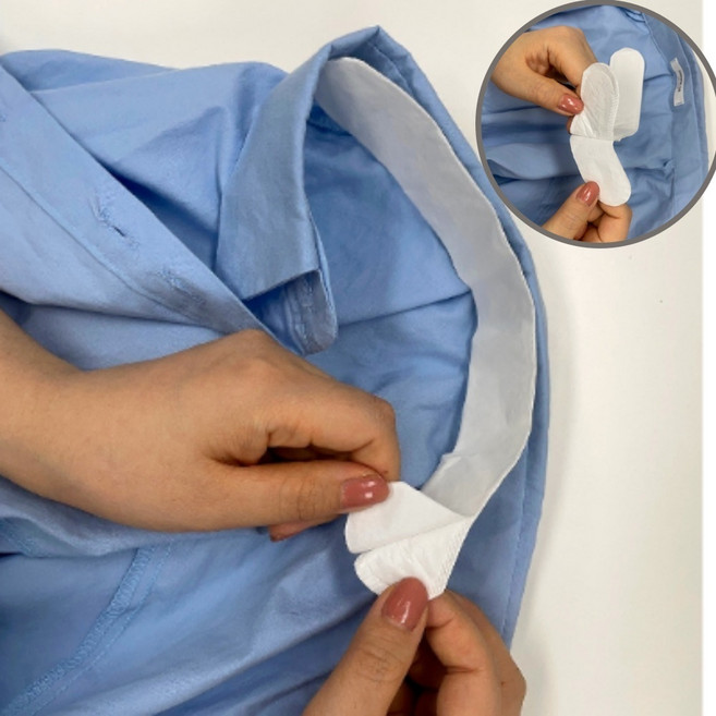 셔츠 겨드랑이 땀 패드 오염방지 의류 보호패드 10P, 1개, 상세페이지 참조