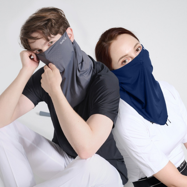 썬리즈 자외선차단 쿨 스포츠 골프 마스크 1+1