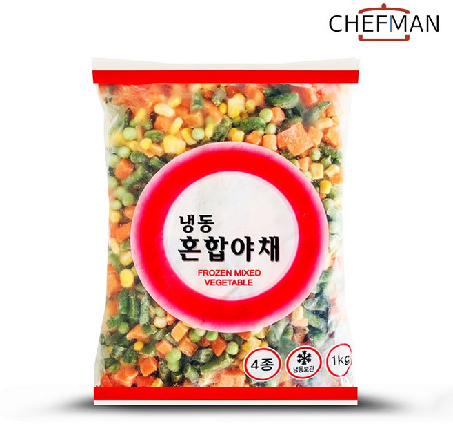 팜피아 냉동 4종 혼합 야채 1kg, 1개