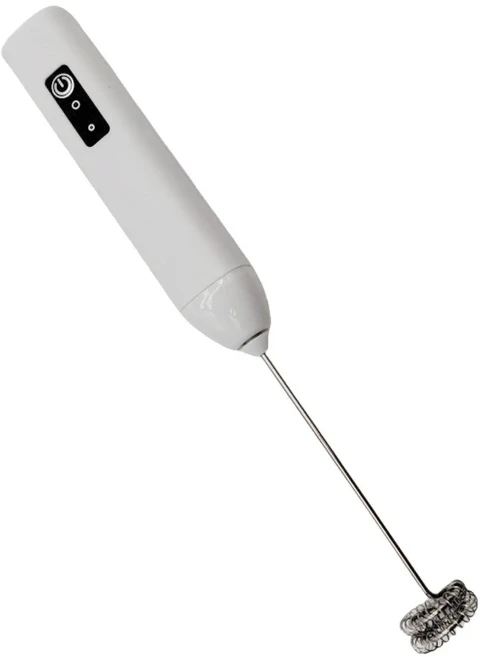 미니 우유 거품기 USB 충전식 3 속도 거품 제조기 커피 거품기 믹서 전기 핸들 블렌더 계란 비터, 1개, 01 하얀색, 1ml