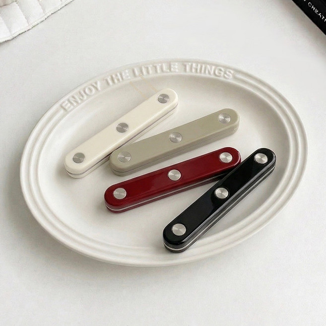 메종치비네 브런치데이 2인 수저 받침대, 라이트카키(1P)+블랙(1P)