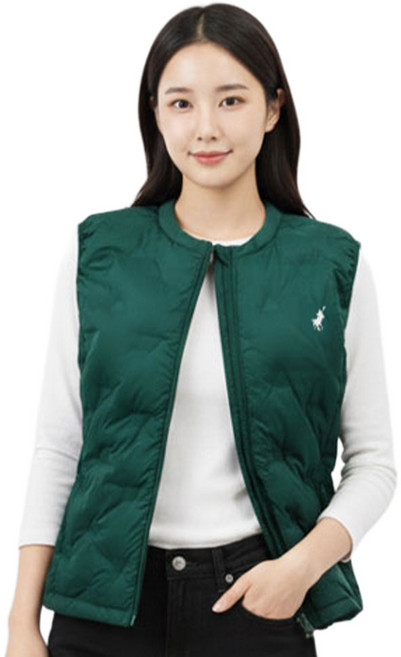[빅히트 패션] 여성 고주파 웰론 초경량 패딩 V넥 조끼