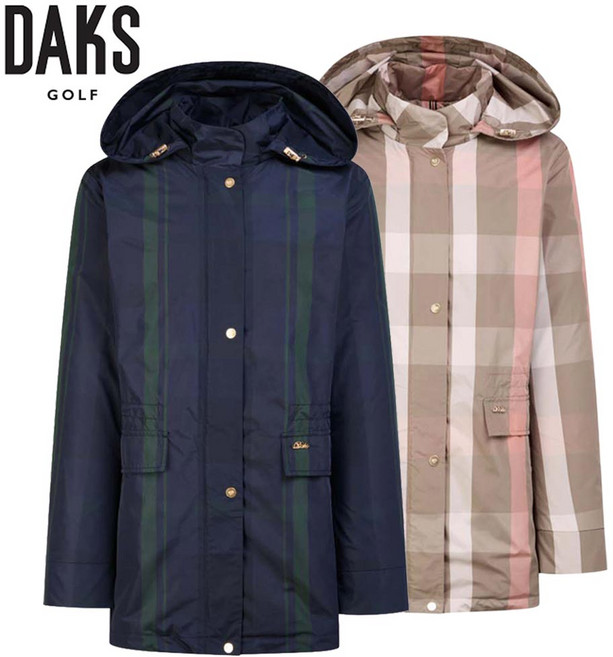 [매장발송] 닥스골프 여성 점퍼 바람막이 체크 자켓 사파리 등산 골프 러닝 봄가을 잠바