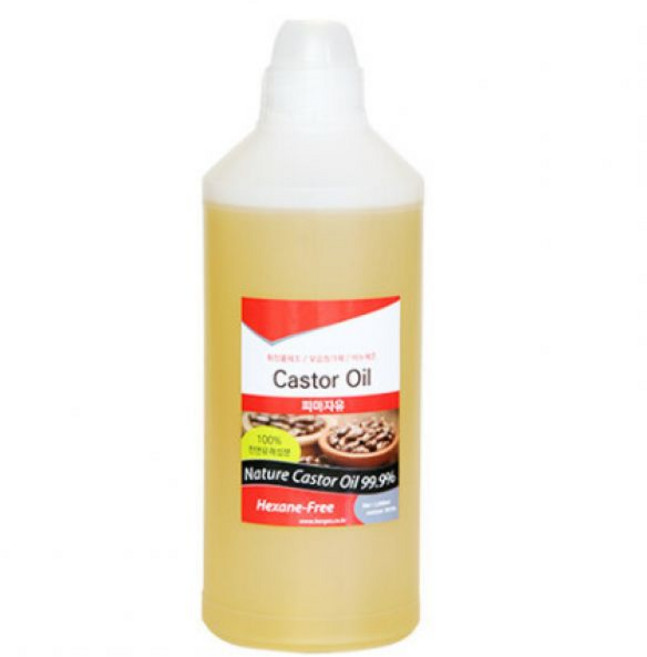 피마자오일 비정제 1L 피마자유 캐스터오일 모발강화 보습, 1개