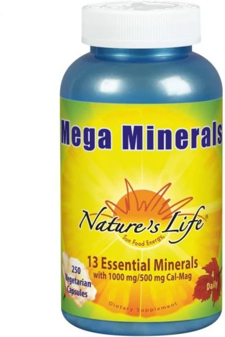 Nature's Life Mega Minerals Complex | Complete Multi Mineral + Vitamin D Supplement | 250 Vegetari, Nature's Life Mega Minerals Co, 1개, 250정 - 쿠팡