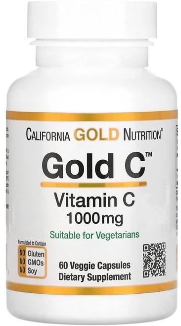 캘리포니아골드뉴트리션 골드 비타민 C 1000mg 베지 캡슐, 60정, 1개 - 쿠팡