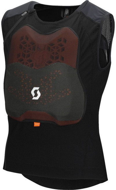 스캇 상체 보호대 베스트 조끼 자전거 MTB 가슴 척추 등 성인 보호 안전 장비 장구, 블랙, 1개