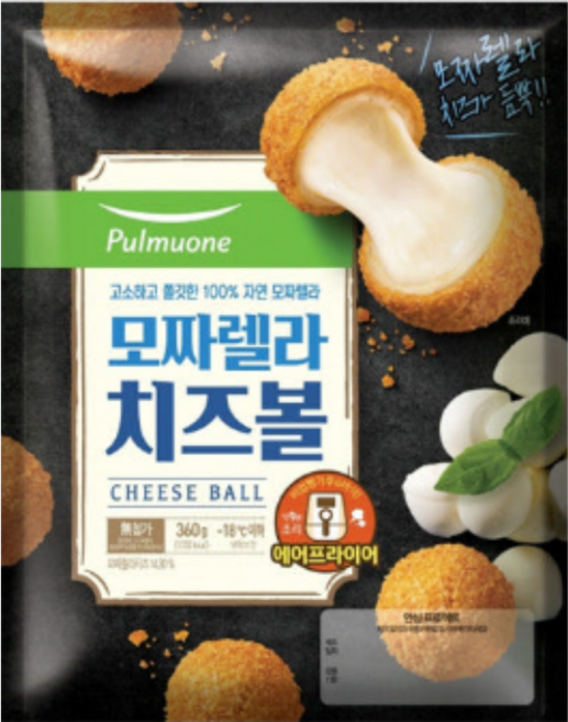 풀무원 모짜렐라 치즈볼, 360g, 1개