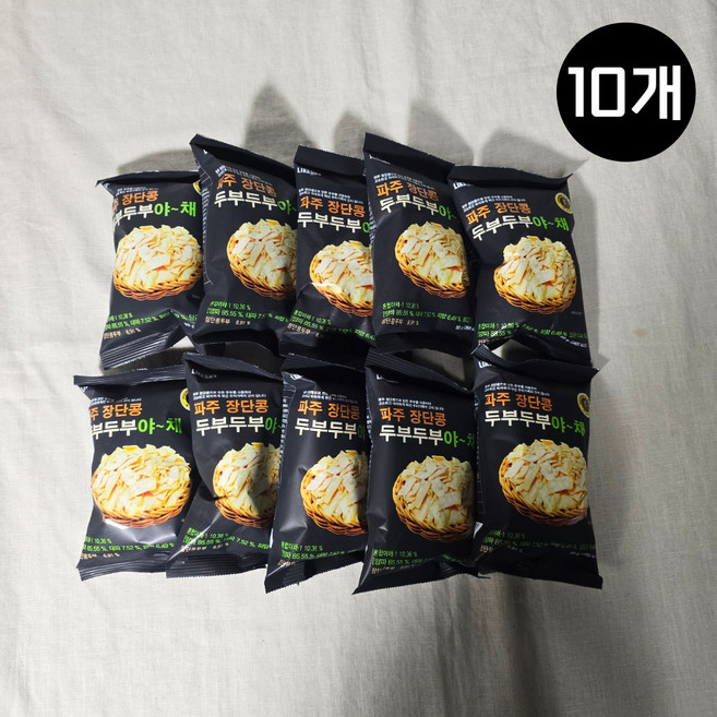 파주장단콩 두부두부야채 10봉지(소비기한임박), 500g, 1개