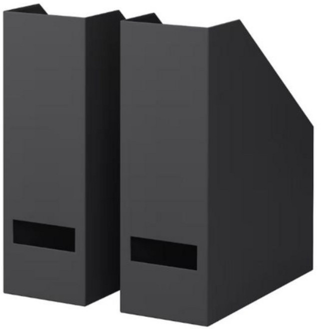 이케아 TJENA 데스크 책상 서류철 서류정리 파일꽂이, 블랙, 4개