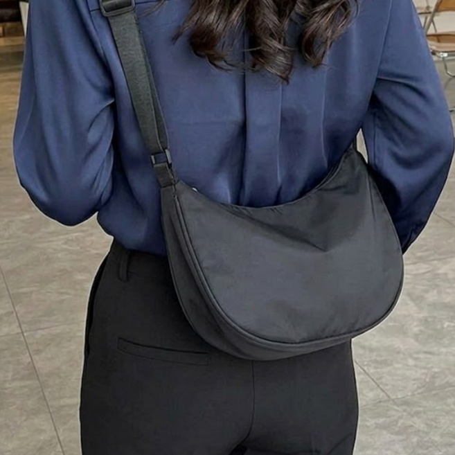 딜헤이븐 일체형 나일론 여성 호보백 숄더백