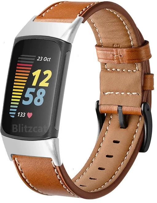 Fitbit Charge6 용 가죽 손목 스트랩 Fitbit Charge 4 용 5 밴드 스마트 시계 액세서리 스마트 손목 밴드, 02 2, 01 Fitbit Charge 5