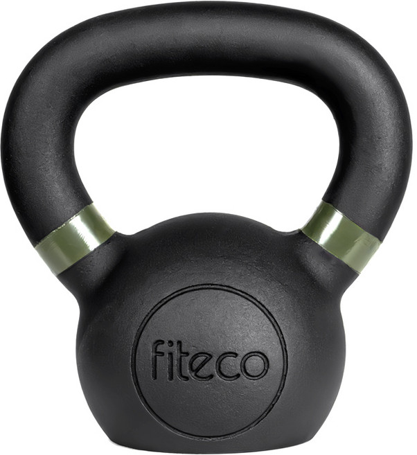 FITECO 프리미엄 케틀벨 크로스핏 전신운동, 1개, 6kg, 블랙