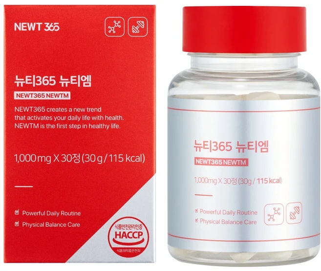 뉴티엠 뉴티365 근합성 아미노산 류신 근육 단백질 합성, 30정, 1개 - 쿠팡