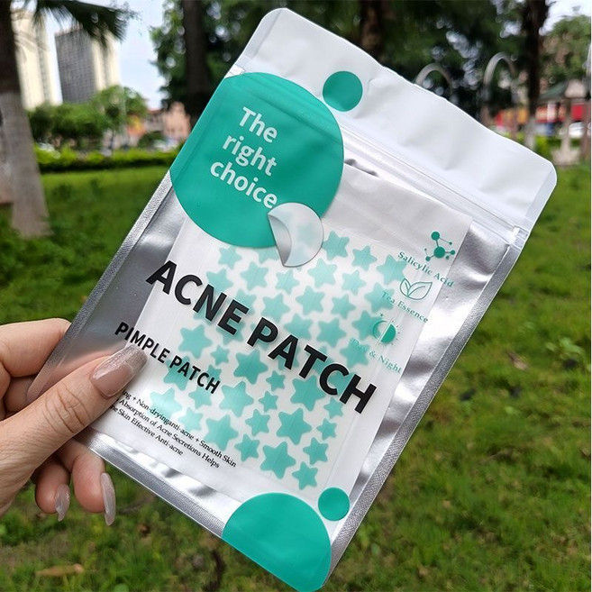 ACNE PATCH 星星貼紙 彩色星星貼 水膠體貼紙, 1個, 藍色