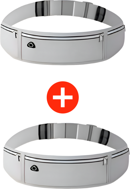 러닝벨트 스포츠 초경량 힙색 런닝가방 1+1, 2개, 찐그레이